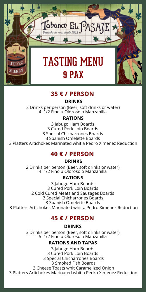 Menu 9 Pax EN